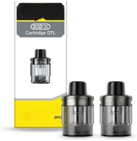 PNP X DTL Replacement Pods, Compatible With VooPoo Drag X2,Drag S2 & Argus Pro 2, Pack Of 2, No Nicotine.