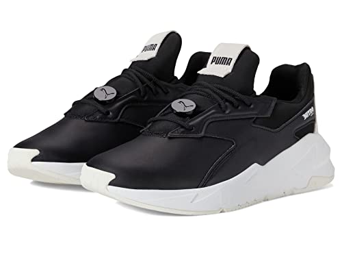 PUMA Womens Fier Nitro Lthr Lace Up Sneakers Shoes Casual - Black