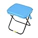 QSTDGVPW Camping Stool, Folding Chair, Lightweight Compact Folding Stool, Outdoor Footstool for Hiking Patio Travel Picnic Gardening, Blue