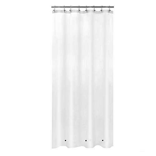 Image of Mrs Awesome Stall Shower Curtain Liner with 3 Magnets 48 x 72 inch, PEVA 8G Thick & Heavy Duty Plastic Shower Curtain for Bathroom, Waterproof, 48x72, Frost