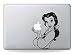 Disney Belle - Sticker Decal MacBook, Air, Pro All Models