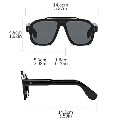 bullabulling Retro Oversized Pilot Sunglasses For Women Men Fashion Flat Top Sun Glasses Large Lenses Shades4