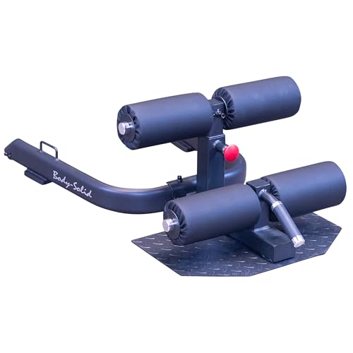 Body-Solid (GSS50B) Adjustable Sissy Squat Bench for Home Gym Workout, Leg Exercise Machine, Black