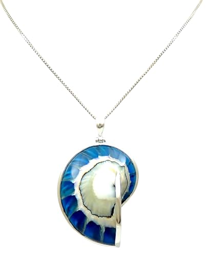 Mother of Pearl Shell Pendant, 925 Sterling Silver Mother of Pearl Necklace for Women Men Handmade Mother of Pearl Necklace Jewelry SA0603