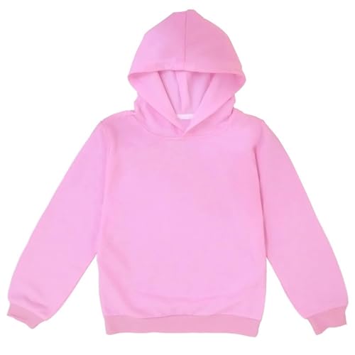 Sweatshirts For Teen Girls Long Sleeve Hooded Pullover Hoodies Casual Solid Color Tops Fall 5-16 Years Sweatshirt