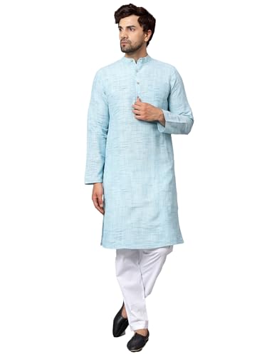 Image of LATEST CHIKAN Men's Cotton Regular Kurta