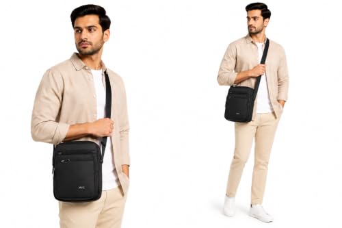 Image of Sling Bag for Men & Women- Crossbody Sling Bag for Travel, Cycling & Hiking | Waterproof Shoulder Bag with Compartment and Zipper Pockets