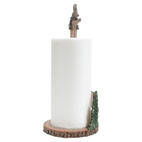 Black Forest Décor - Alpine Bear Paper Towel Holder - Tree Climbing Bear Kitchen Decor