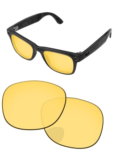 Image of Replacement Lenses for Ray-Ban Meta Wayfarer RW4008 & RW4012 53mm AI Glasses - Photochromic, Anti Blue Light Lens
