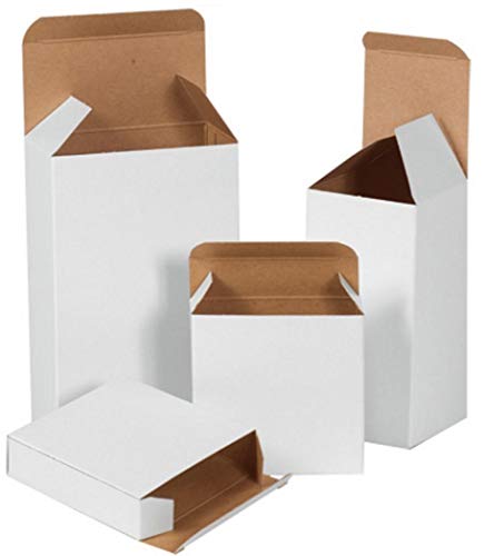 Image of 3 inch x 2 1 /2 inch x 4 inch White Reverse Tuck Folding Cartons, 25-Pack (xRT6SCW-25)