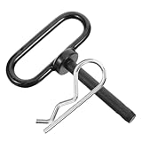 Operitacx 1 Satz Anhängerkupplungs Verriegelungsbolzen aus Robustem Eisen 1/2 Praktischer Kupplungsstift für Rasenmäher Aufsitzmäher und Gartengeräte