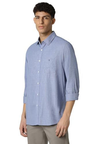 Image of Van Heusen Men's Cotton Solid Slim Fit Shirt