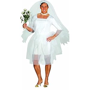 FIESTAS GUIRCA Disfraz de Fiesta de Despedida de Soltero de Novia para Hombre Adulto Talla M 48-50