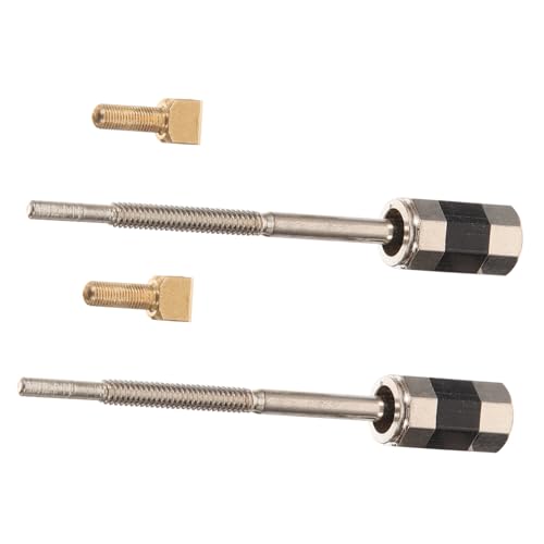 Parliky 2pcs Violin Bow Frog Screw Replacement Durable Metal Accessory for Violin Repair