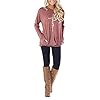 ZILIN-Womens-Casual-Letter-Print-Crewneck-T-Shirt-Long-Sleeve-Tunic-Tops-Sweatshirt-with-Pockets ZILIN Sweatshirt for Women Long Sleeve Crewneck Pullover Graphic Loose Fit Tops Shirts with Pocket