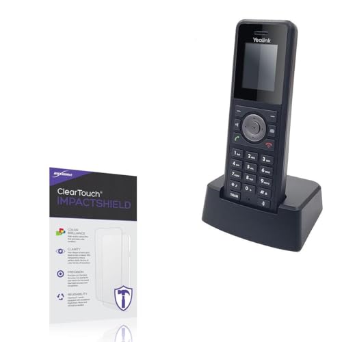 BoxWave Screen Protector Compatible With Yealink W79P - ClearTouch ImpactShield (2-Pack), Impenetrable Screen Protector Flexible Film