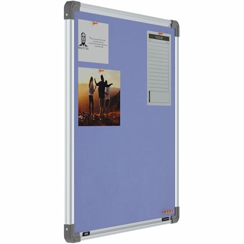 Image of Scholar Art Metis 2x2 Feet Fabric Pin Up Board for Wall & Study Table | Vibrant & Versatile Crape Cloth + High Density Soft Board for Pinning Photos, Sticky Notes & Reminders (Purple)