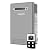 FOGATTI Natural Gas Tankless Water Heater - Outdoor Installation 8.1 GPM, 180,000 BTU White Instant Hot Water Heater, InstaGas Comfort 180S Series