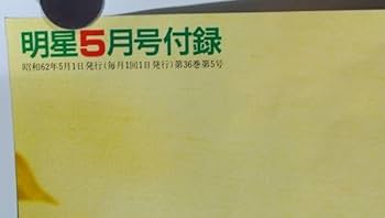 Amazon.co.jp: 南野陽子中山美穂仲村トオル 両面B2サイズポスター 明星
