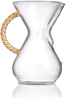 Chemex Pour-Over Glass Coffeemaker - Twisted Glass Handle Series - 6-Cup Citrus - Exclusive Packaging