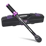 UYECOVE トルクレンチ 車 プレセット型 差込角12.7 mm (1/2インチ) 20-220N.m タイヤ交換 高精度 ±3％ ダブル目盛り 左右回転 短い 72ギア 5°送り角 快速着脱 小型 携帯 手動 機械式 読みやすい 簡易 軽量 校正証明書 日本語取扱説明書 収納ケース付き