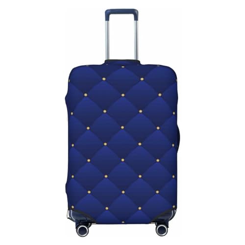 Navy Blue Luggage Cover Washable Elasticated Luggage Covers for Suitcase TSA Approved Stylish Scratch Resistant Luggage Case Protector