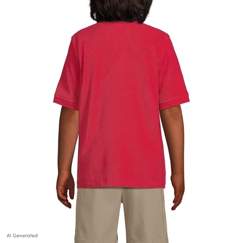 Image of Lands' End School Uniform Kids Short Sleeve Mesh Polo Shirt