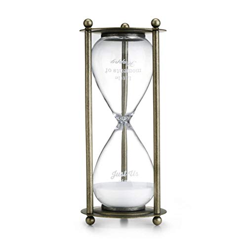 Redrock Traditions Gift of Time Hourglass 11 inch Glass and Metal Timer Figurine