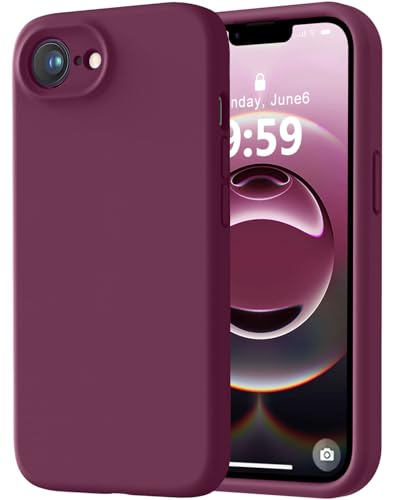 Image of LOVE 3000 Designed for iPhone 16e /17e Case, Premium Silicone with [Soft Anti-Scratch Microfiber Lining] Shockproof Protective Phone Case for Men Women Girls 6.1 inch, WineRed