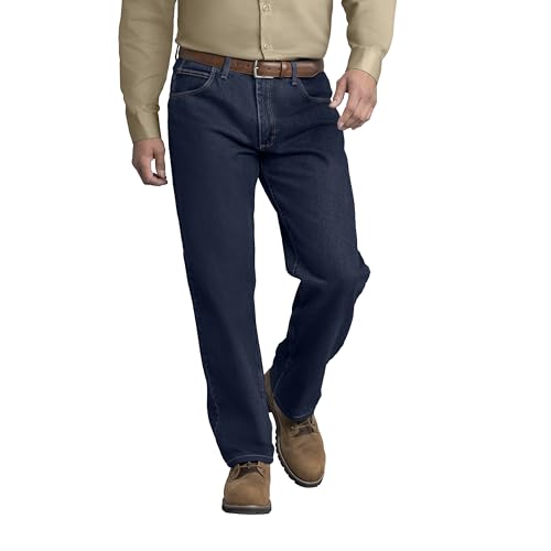 Image of Red Kap Men's Relaxed Fit Jean - Heavy Duty Jeans with Comfortable Denim, 5 Pocket Styling, Tapered Fit for Work Boots