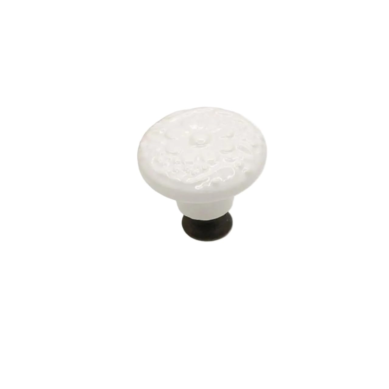 10/30/50 pomelli vintage in ceramica a foro singolo, maniglie per cassetti e mobili da cucina (bianco, 50 pezzi)