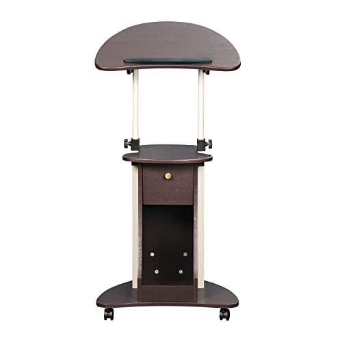 Techni Mobili RTA-B005-CH36 Sit-To-Stand Rolling Adjustable Storage Medical Laptop Computer Cart thumb #5