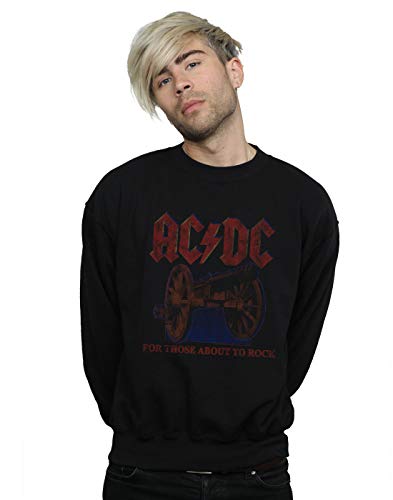 Image of AC/DC Men's for Those About to Rock Canon Sweatshirt Black XX-Large