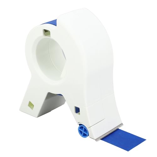 Image of Masking Paint Tape Applicator with 5 Rolls Blue Masking Tape, 3-Wheel Design Cutting Tape Dispenser Tool for Precise Edges on Walls Trim and Door Frames