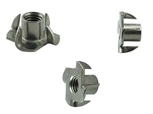 M8 (25 Stück) Einschlagmuttern mit Gewinde für Holz - Edelstahl VA A2 V2A - Schlag-muttern rostfrei | AGBERG