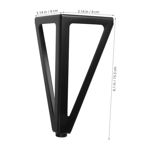 Rallonges de table en métal noir OUNONA support de meuble moderne et commode - 3