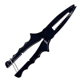 フィッシングプライヤー ABSプラスチック フィッシュクランプグリップ キャッチリリースツール トング フィッシングプライヤー N7J2 ボディ フ