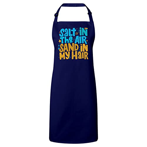 Tablier cuisine premium navy haut de gamme avec cordon ajustable pour passionnés de gastronomie