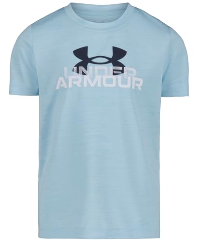Image of Under Armour Boys' Short Sleeve Logo Graphic T-Shirt, Lightweight & Breathable, Relaxed Fit