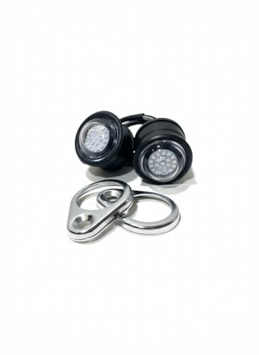 Image of Bike eyes Parking light White LED Compatible with Royal Enfield Classic, Standard, 500cc,BS4, BS6 Models 2015-2021 (RED)