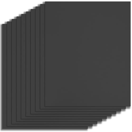Image of Binditek 20 Mil Sand-Textured Binding Covers, Letter Size, Black, 10 Pack