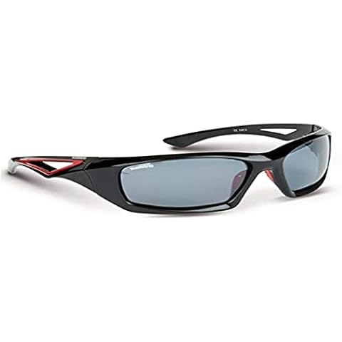 SHIMANO Aernos Cycling Glasses in Black/Red Cover
