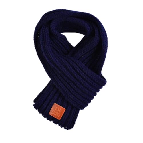 UKKD Bufanda Niños Muchacha Niño Niños Cálido Invierno De Cuello Blando Difícil Y Estirar El Cliente Accesorios De Mantenimiento Del Anillo Del Cuello,Marina