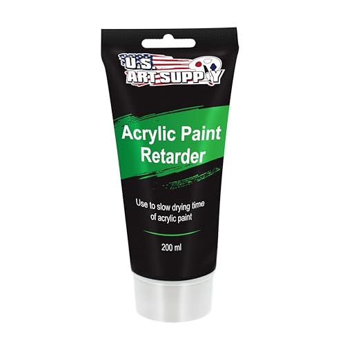 U.S. Art Supply Acrylic Paint Retarder Medium 200ml