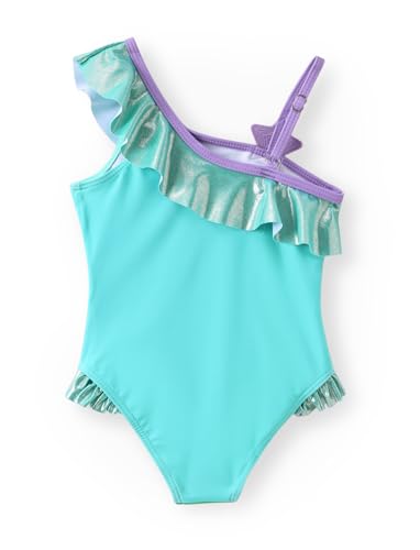 Image of Disney Stitch Frozen Marvel Minnie Mouse Girls Swimsuits Ruffle One Piece Bathing Suits UPF 50 Swimwear Quick Dry Size 2-13Y