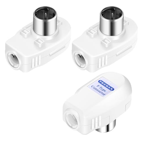 Conector coaxial 90° F-type macho 3 unidades miniatura 1
