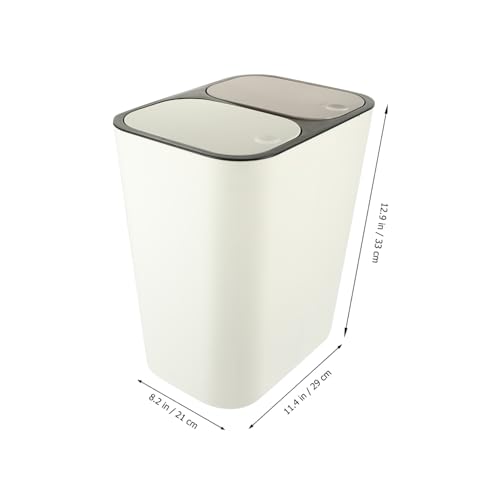 Tapa doble con compartimentos para basura Outanaya miniatura 2