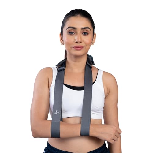 Image of PROVA Arm Sling Strap for Men & Women | Adjustable Arm Support Strap for Shoulder, Elbow & Wrist | Comfortable Daily Use for Injury Recovery