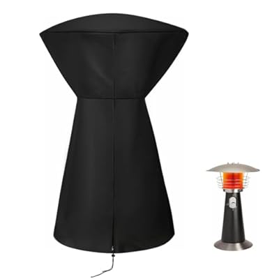 Andacar Patio Heater Covers for Cuisinart COH-500 Portable Tabletop heater,Waterproof Outdoor Heater Cover Electric Heater Storage Cover - 17x25in