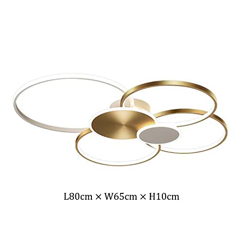 Plafonnier LED moderne anneau dimmable avec télécommande pour cuisine - 8